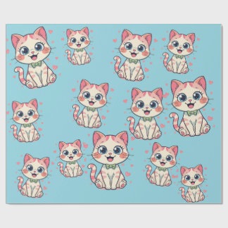 Süße Cartoon-Katzen Geschenkpapier