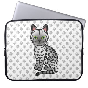 Süße Cartoon-Katzenillustration der ägyptischen Ma Laptopschutzhülle