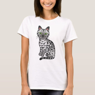 Süße Cartoon-Katzenillustration der ägyptischen Ma T-Shirt