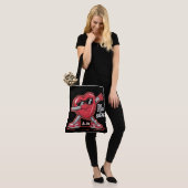 Süße Cartoon-Kawaii-Illustration lustige Tasche (Am Model)