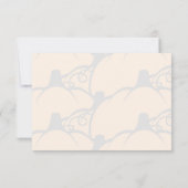 Süße Cartoon-Kürbis Wasserfarbe Mitteilungskarte (Rückseite)