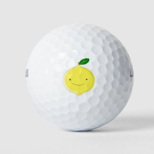 Süße Cartoon-Limette Golfball (Vorderseite)