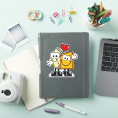 Süsse Cartoon Mac'n Cheese Vinyl Sticker (iPad Hülle)