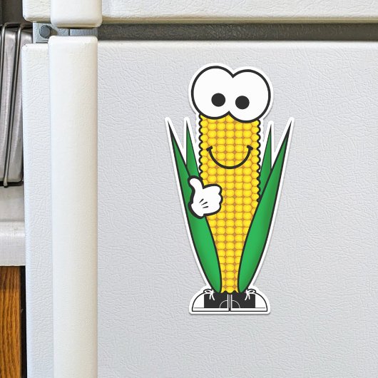 Süsse Cartoon Mais auf Cob Vinyl Aufkleber