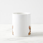 Süße Cartoon-Mann-und-Chihuahua-Kaffeetasse Kaffeetasse (Mittel)