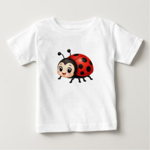 Süße Cartoon-Marienkäfer - Süße kleine Marienkäfer Baby T-shirt