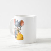 Süße Cartoon-Maus Kaffeetasse (Vorderseite Links)