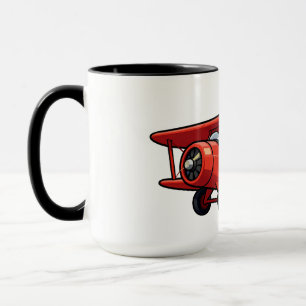 Süße Cartoon-Mechanikerin mit roter Auto-Illustrat Tasse
