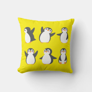 Süße Cartoon-Pinguine Kissen
