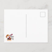 Süße Cartoon-Postkarten Geburtstag Postkarte (Rückseite)