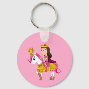 Süße Cartoon-Prinzessin Schlüsselanhänger