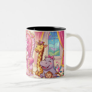 Süße Cartoon Prinzessin Zebra Zweifarbige Tasse