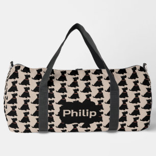 Süße Cartoon Scottish Terriers Duffle Bag