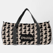 Süße Cartoon Scottish Terriers Duffle Bag (Rückseite)