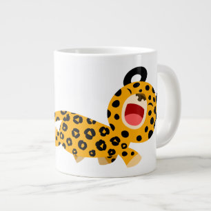 Süße Cartoon-spaßige Leopard Jumbo-Tasse