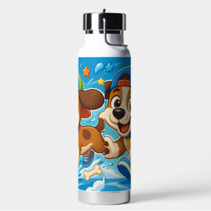 Süße Cartoon-Welpen-Wasserflasche für Kinder Trinkflasche