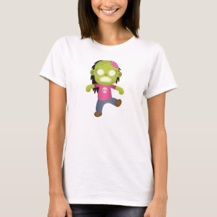Süße Cartoon-Zombie-Girl T-Shirt