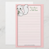 Süsse Cat Stationary Briefpapier (Vorne/Hinten)