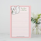 Süsse Cat Stationary Briefpapier (Stehend Vorderseite)