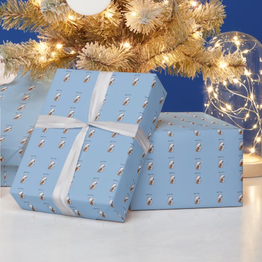 Süße Cellokatze Musikerin Geschenkpapier (Feiertage)