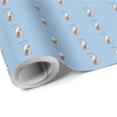 Süße Cellokatze Musikerin Geschenkpapier (Rolleneckpunkt)