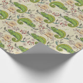 Süße Chamäleon-Echse Geschenkpapier (Ecke)
