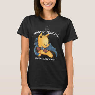 Süße chaotisch neutrale Tischspiele Dungeon Drache T-Shirt