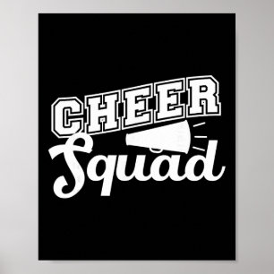 Süße Cheerleader-Kunst Frauen Mädchen Cheer Squad Poster