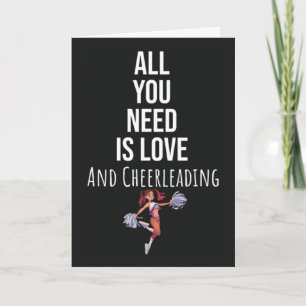 Süße Cheerleading-Karten Cheerleader Sport Cheer Karte