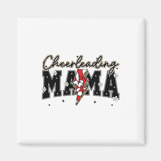 Süße Cheerleading-Mama-Blitz-Game-Day-Saison S Magnet (Vorne)