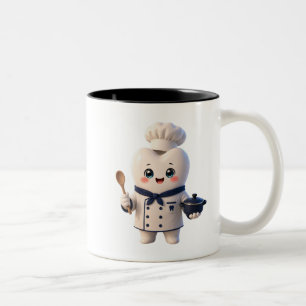 Süße Chef-Zahn-Charakter Lustige Zahnarzt-Geschenk Zweifarbige Tasse