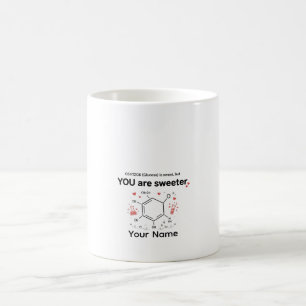 Süße Chemie-Geschenk-Glukose-Liebe-Tasse Kaffeetasse
