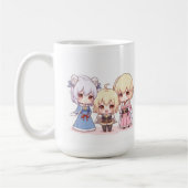 Süße Chibi-Cosplay-Truppe Kaffeetasse (Links)