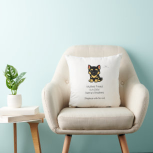 Süße Chibi-Deutsche-Schäferhund-Welpen-Kinderzimme Kissen