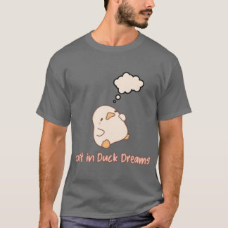 Süße Chibi-Ente schlafend, süß verloren im Ententr T-Shirt