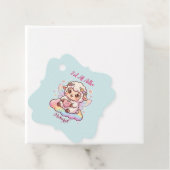 Süße Chibi-Fee-Schaf-Regenbogen-Eid-Adha-Mubarak Geschenkanhänger (Beispiel)