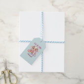Süße Chibi-Fee-Schaf-Regenbogen-Eid-Adha-Mubarak  Geschenkanhänger (Mit Garn)