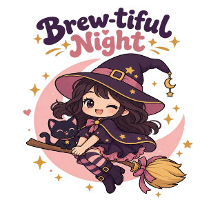 Süße Chibi-Hexe Brew-tiful Nacht Sweatshirt