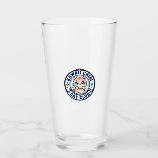 Süße Chibi-Katzen-Katzen-Mama-Geschenkidee - Süße Glas (Vorderseite)