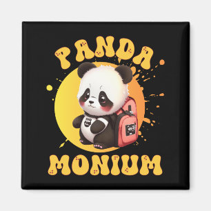 Süße Chibi Kawaii Panda Name Schuljahr Auf Der Rüc Magnet