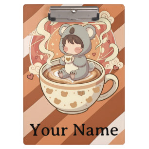 Süße Chibi-Koala-Abenteuer Professional Klemmbrett