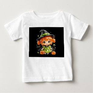 Süße Chibi Kristall Baby Hexe Halloween T-shirt