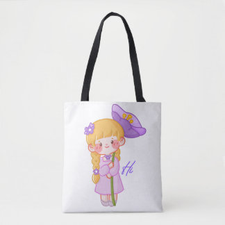 Süße Chibi-Mädchen-Regenschirm-Tasche Tasche