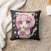 Süße Chibi Stimmung Kissen (Decke)