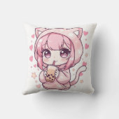 Süße Chibi Stimmung Kissen (Rückseite)