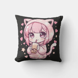 Süße Chibi Stimmung Kissen