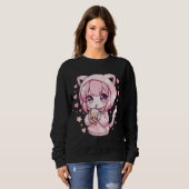 Süße Chibi Stimmung Sweatshirt (Vorne ganz)