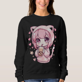 Süße Chibi Stimmung Sweatshirt