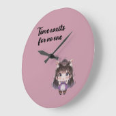 Süße Chibi-Uhr Große Wanduhr (Winkel)