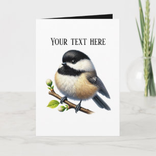 Süße Chickadee-Vogelliebhaber Karte